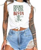 Cropped T-Shirts Feminino Estampado Várias Estampas 67