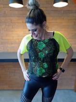 Cropped Tela Rosas Cropped Tela Rosas