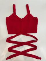 Cropped Tiras Cintura