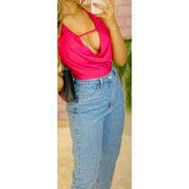 Cropped top alça frente unica feminino