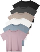 Cropped Top Dalavch Feminino para Treino e Atividades, Pacote X-GG Cropped Top Dalavch Feminino para Treino e Atividades, Pacote X-GG