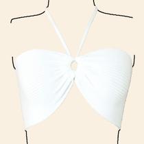 Cropped Top Faixa Blusa Feminina - Katlen Tricot