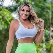 Cropped Top Fitness Academia Fitness Com Bojo Removível Ótima Sustentação Fitmoda