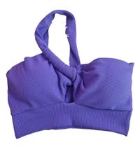 Cropped Top Malha Bubble Ombro Único Mula Manca Nula Manga