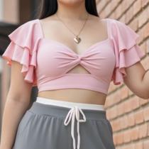 CROPPED TOP MARIAH 6071 Cor:Off WhiteTamanho:G