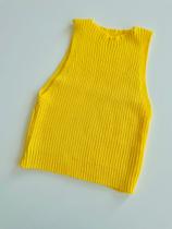 Cropped Trico Amarelo Cropped Trico Amarelo