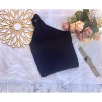 Cropped Tricô Modal Nula Manga Feminina Nó Tendência Verão 2024 Ponto Crochê Mula Manca Tricot - Realize Tricot