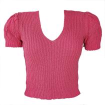 Cropped Tricot Blusa Feminina Michele