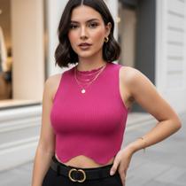 Cropped Tricot Modal V na Barriga