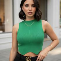 Cropped Tricot Modal V na Barriga