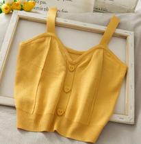 Cropped Tricot mostarda Cropped Tricot mostarda