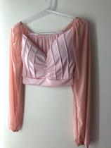 Cropped tulê princesa