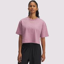 Cropped Under Armour Rival SS Feminino Rosa Cropped Under Armour Rival SS Feminino Rosa