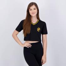 Cropped Vasco Laço Feminino Preto