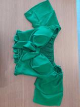 Cropped Verde bandeira tamanho G