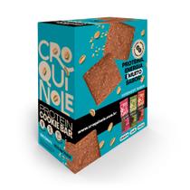 Croquinole Protein Cookie Bar de Amendoim Sem Glúten Sem Lactose, 12 pacotes de 23g