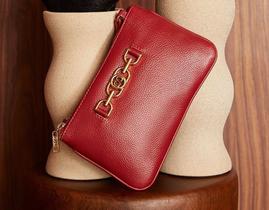 Crossbody Sienna Bolsa de Couro Vermelha