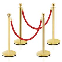 Crowd Control Stanchion SHAREWIN em aço inoxidável com corda de 1,5 m