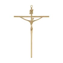 Crucifixo 20cm estilizado / parede (dourado) - R4878