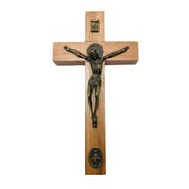 Crucifixo Cruz de Mão Exército de São Miguel Arcanjo 17 Cm - Instituto Hesed