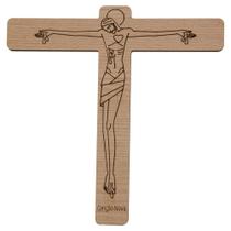 Crucifixo Cruz de Parede Vinde Ó Deus Grande 30 cm