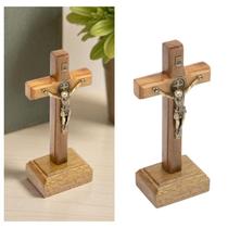 Crucifixo Cruz Medalha de São Bento Mesa 10 cm