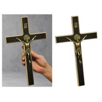 Crucifixo Cruz Medalha de São Bento Parede 34 cm