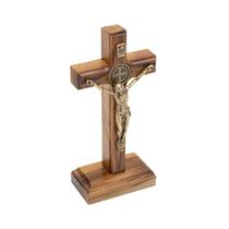 Crucifixo Cruz Parede E Mesa Medalha São Bento Pequeno 12 Cm