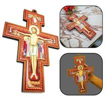 Crucifixo Cruz São Damião Parede Grande 30 Cm Crucifixo Cruz São Damião Parede Grande 30 Cm