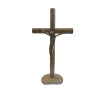 Crucifixo De Mesa Com Medalha De São Bento 26cm - Príncipe da Paz