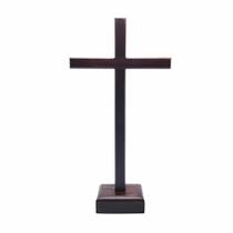 Crucifixo De Mesa e Parede Madeira Sem O Cristo 33 Cm