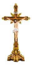 Crucifixo De Mesa Grande Jesus Cristo Crucificado 41cm Crucifixo De Mesa Grande Jesus Cristo Crucificado 41cm