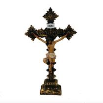 Crucifixo De Mesa Resina Linha Clássica 28 Cm