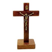 Crucifixo de Mesa Rústico 12 cm - Não