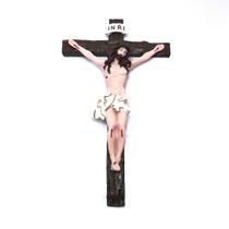 Crucifixo De Parede Cristo Em Resina 28 Cm