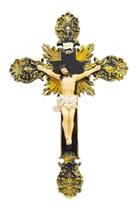 Crucifixo De Parede Jesus Cruz 39cm - Enfeite Resina
