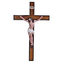 Crucifixo De Parede Jesus Misericordioso Imagem Santo 38cm