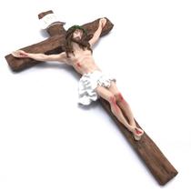 Crucifixo De Parede Jesus Resina Importada 23 Cm - FORNECEDOR 35