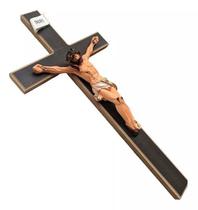 Crucifixo De Parede ou Porta Madeira 48 cm