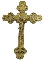 Crucifixo de Parede Trino em Latão 100% Reciclado - Produto de Qualidade Loja da SAT - SAT - Serralheria Artística Tarcizo