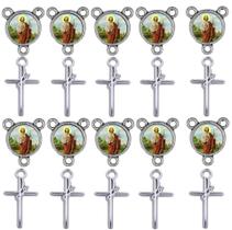 Crucifixo + Entremeio São Judas 40 Peças para terço