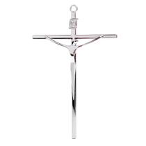 Crucifixo Estilizado Metal Prateado 29cm - MK31053P