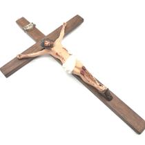 Crucifixo Grande De Parede Cristo Em Resina 52 Cm - FORNECEDOR 19