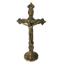 Crucifixo Mesa Altar Bronze Igreja Religioso Artesanato Crucifixo Mesa Altar Bronze Igreja Religioso Artesanato