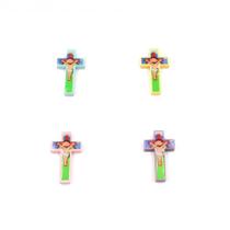Crucifixo Para Terço 37X19mm Em Madeira Com 200 Peças