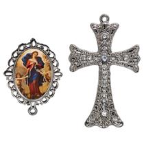 Crucifixo Para Terço de Noiva Relicario Nossa Senhora Desatadora Nos Peças para Montar Terços Catolicos Casamento Artesa Crucifixo Para Terço de Noiva Relicario Nossa Senhora Desatadora Nos Peças para Montar Terços Catolicos Casamento Artesa