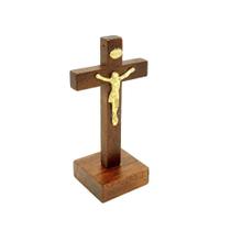 Crucifixo Rústico de Mesa 7,5 cm - Gil e Jo