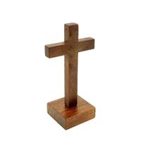 Crucifixo Rústico de Mesa 7,5 cm Sem Cristo