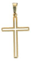 Crucifixo Vazado Ouro 18k Maciço 15 mm 0.90 Gramas
