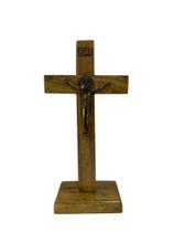 Crucixo madeira sao bento mesa e parade 23cm